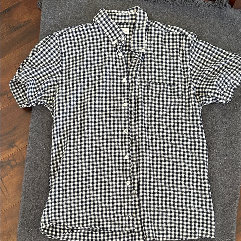 Saturdays New York City Black and White Gingham Shirt